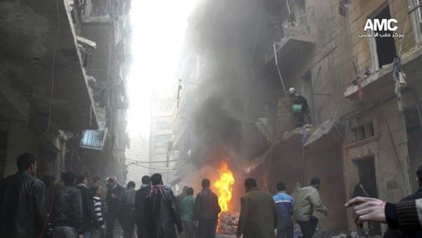 20 قتيلا بغارات جوية جديدة على مدينة حلب