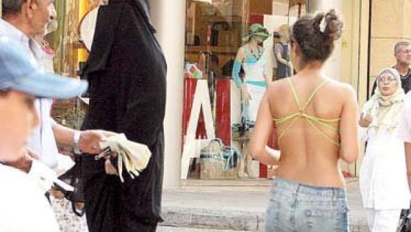 Bikinis and veils co-exist in Egypt, as in Lebanon