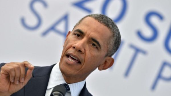 US President Barack Obama answers a question during a press conference in Saint Petersburg on September 6, 2013 on the sideline of the G20 summit. (AFP)
