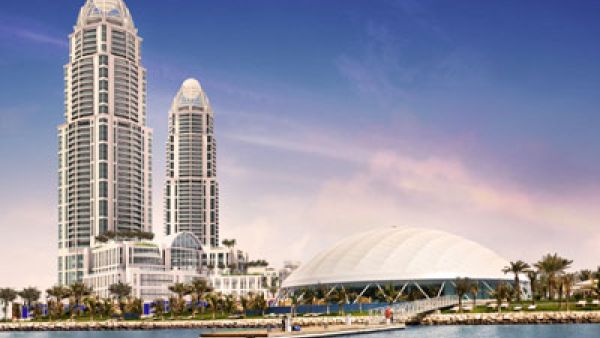The twin towers are expected to be finished in 2016