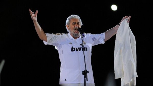 Placido Domingo sings in Madrid in 2012