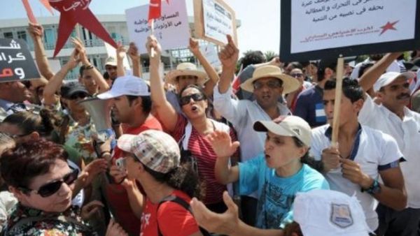 تظاهرة في القصرين التونسية 
