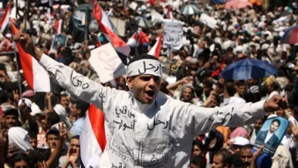 متظاهرون في صنعاء