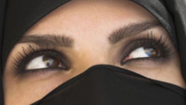 Saudi female eyes can speak a thousand seductive words...