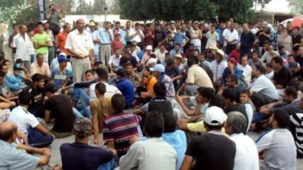 متظاهرون في سيدي بو زيد