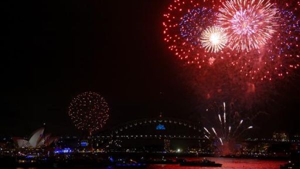 العاب نارية في مدينة سيدني الاسترالية في عيد راس السنة الجديدة 2014
