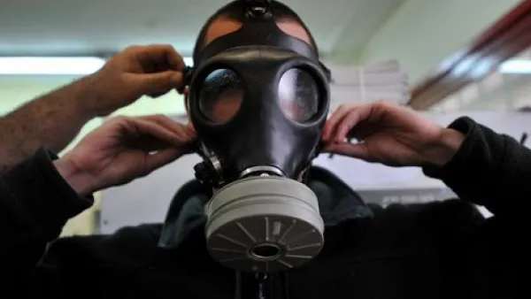 Just over 65 percent of Syria's internationally declared chemical weapons stockpile has been removed from the war-torn country, the Associated Press reported. (AFP/File)