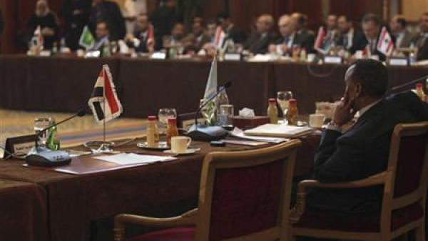 مقعد سوريا الشاغر خلال اجتماع وزراء خارجية دول الجامعة العربية بالقاهر
