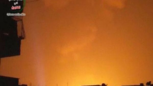 الانفجارات اضاءت سماء دمشق 