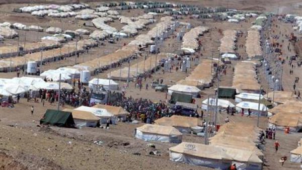 مخيم للاجئين السوريين في اربيل
