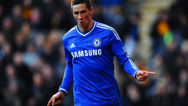 توريس يحتفل بهدفه في مرمى هال