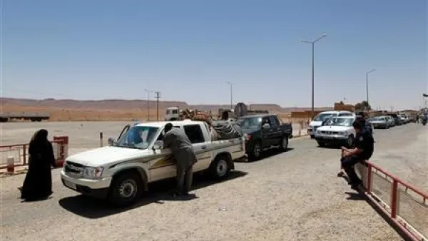 معبر الذهبية الحدودي بين ليبيا وتونس