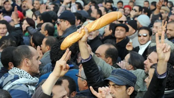 من الاحتجاجات التي شهدتها تونس