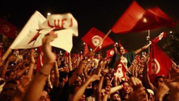 متظاهرون مناهضون للحكومة في تونس
