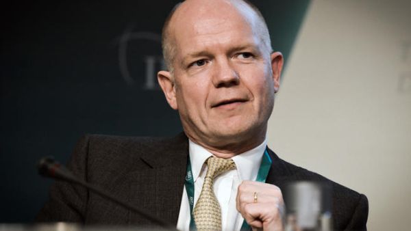 William Hague at the Bahrain Security Forum (Photo: Mohammed Al-Shaikh / AFP)