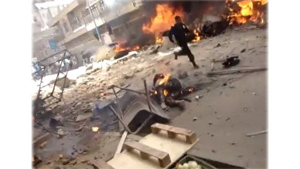 Seven people are reported dead in Yemen after a military plane crashed into a built-up area near Change Square in Sana'a. (Youtube)