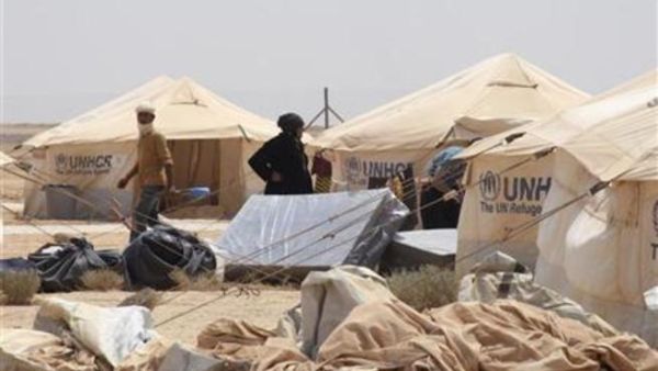 The Zaatari camp in Jordan houses over 35,000 Syrian refugees