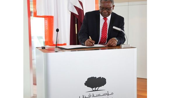 Mr. Mgomri signed the Visitors Book Mr. Mgomri signed the Visitors Book