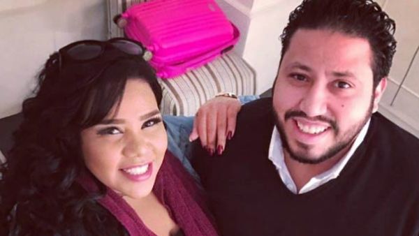 الفنانة المصرية شيماء سيف وخطيبها المنتج محمد كارتر