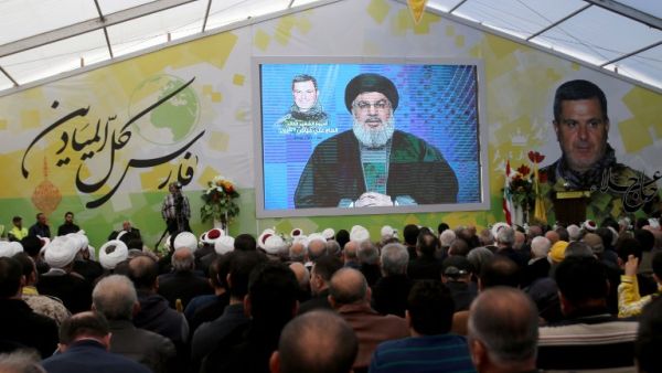 Supporters of Lebanon's militant Shiite movement Hezbollah watch a televised speech by Hassan Nasrallah, the head of Hezbollah on March 6, 2016. (AFP/Mahmoud Zayyat) Supporters of Lebanon's militant Shiite movement Hezbollah watch a televised speech by Hassan Nasrallah, the head of Hezbollah on March 6, 2016. (AFP/Mahmoud Zayyat)
