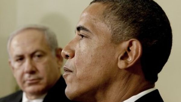 الرئيس الامريكي باراك أوباما ورئيس الوزراء الاسرائيلي بنيامين نتنياهو
