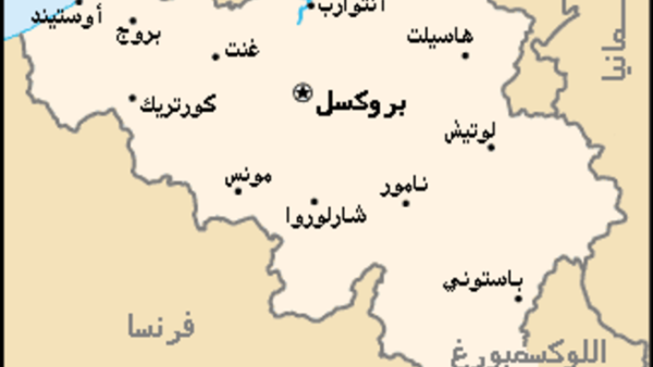 خارطة بلجيكا