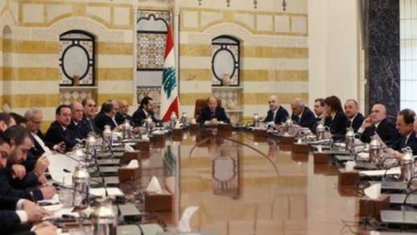 اجتماع الحكومة اللبنانية الجديدة في بعبدا
