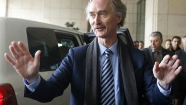 مبعوث الأمم المتحدة الى سوريا غير بيدرسون لدى وصوله الثلاثاء الى دمشق في أول زيارة منذ تعيينه في منصبه

