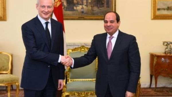 السيسي ولومير في القاهرة الاحد
