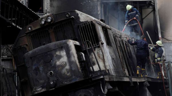 عشرات القتلى والجرحى بحادث محطة قطار وسط القاهرة