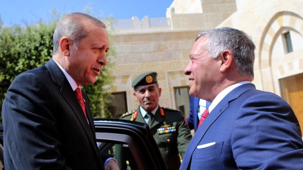 العاهل الأردني، الملك عبد الله الثاني يستقبل الرئيس التركي، طيب رجب أردوغان 