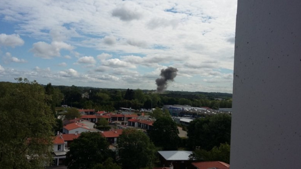 تفجيران يهزا المنطقة الصناعية في مدينة بايون جنوب غرب فرنسا