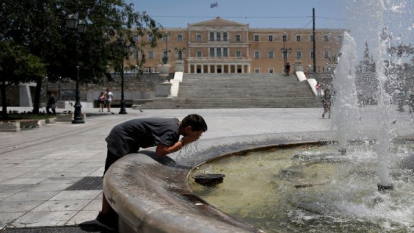 درجات الحرارة في جزيرة كريت، وصلت إلى 45.9 درجة