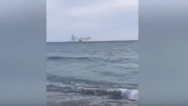 تحطم طائرة للقوات الجوية الإيطالية F-2000A من طراز "يوروفايتر" في البحر