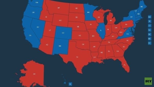  دونالد ترامب مرشح الحزب الجمهوري نال أصوات 290 عضوا فى المجمع الانتخابى الأمريكي 