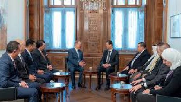 وفد برلماني أردني يلتقي الرئيس السوري بشار الأسد في العاصمة دمشق