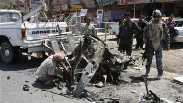 موقع تفجير في بغداد
