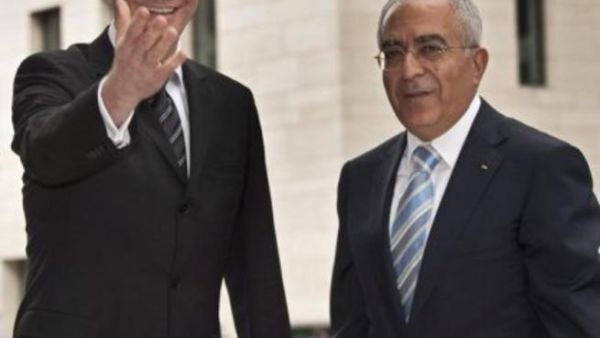 وزير الخارجية الالماني غيدو فيسترفيللي يستقبل رئيس الوزراء الفلسطيني سلام فياض في برلين 