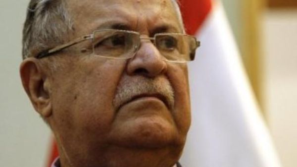 الرئيس العراقي المنتهية ولايته جلال طالباني