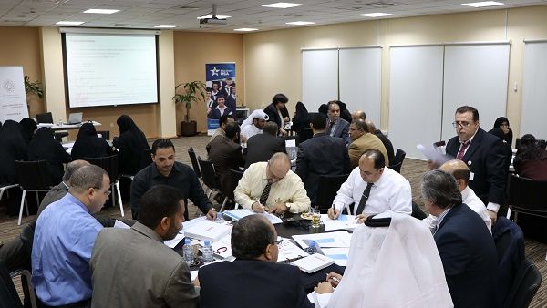 Participants take part in a group activity during the recent QCDC Career Counselors Training Program.
