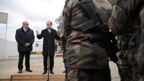  الرئيس الفرنسي فرنسوا أولاند في زيارة إلى بغداد