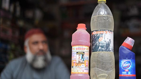 A man was found crying in agony, dumped in a road-side ditch, after he was kidnapped by gangs of villagers who injected his eyes with acid after he had eloped with his boss’s wife (AFP)