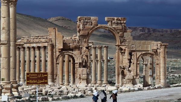 The ancient Syrian city of Palmyra was seized by Daesh in 2015 and has since destroyed many of the ruins at the site. (AFP/File)