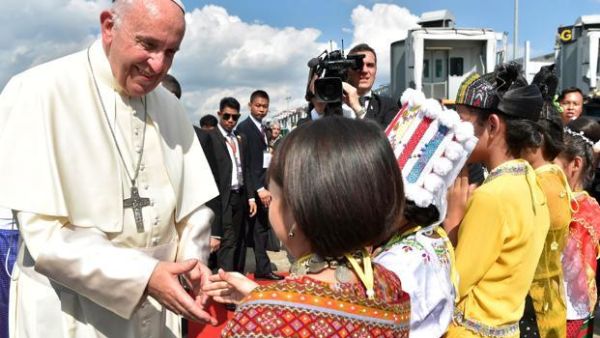 “We, Rohingya, wish that your journey brings love and peace and adds a voice against the suppression of voices" (AFP)