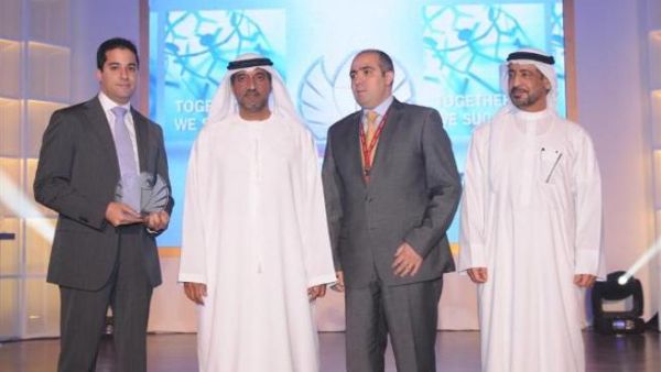 Part of the honoring ceremony
