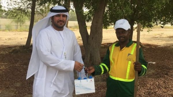 The ADM has directly reached out to workers at Al Wathba and offered them caps, cold water and juices to alleviate the hot sunny conditions they are experiencing during their work.