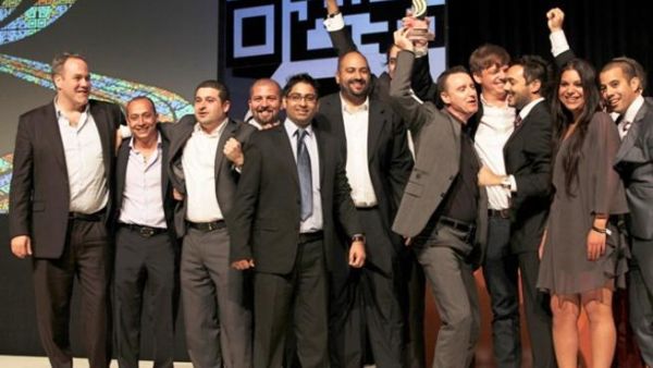 Memac Ogilvy Dubai receiving award at the 2012 Dubai Lynx