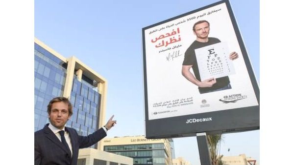 Martin Sabbagh, CEO, Middle East, JCDecaux, demonstrates the newly-installed digital displays in Dubai. Martin Sabbagh, CEO, Middle East, JCDecaux, demonstrates the newly-installed digital displays in Dubai.