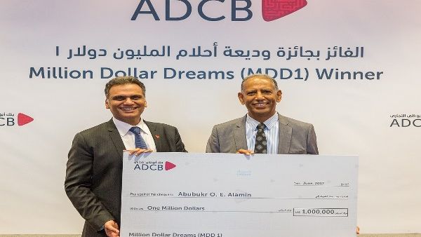 The grand prize winner, Abubukur O E Elamin, Sudanese national from Al Ain.
