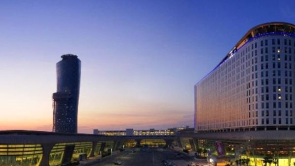 Aerial view of ADNEC exhibition centre